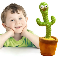 Cactus Bailarín Recargable Imita Voces + Canciones Incluidas