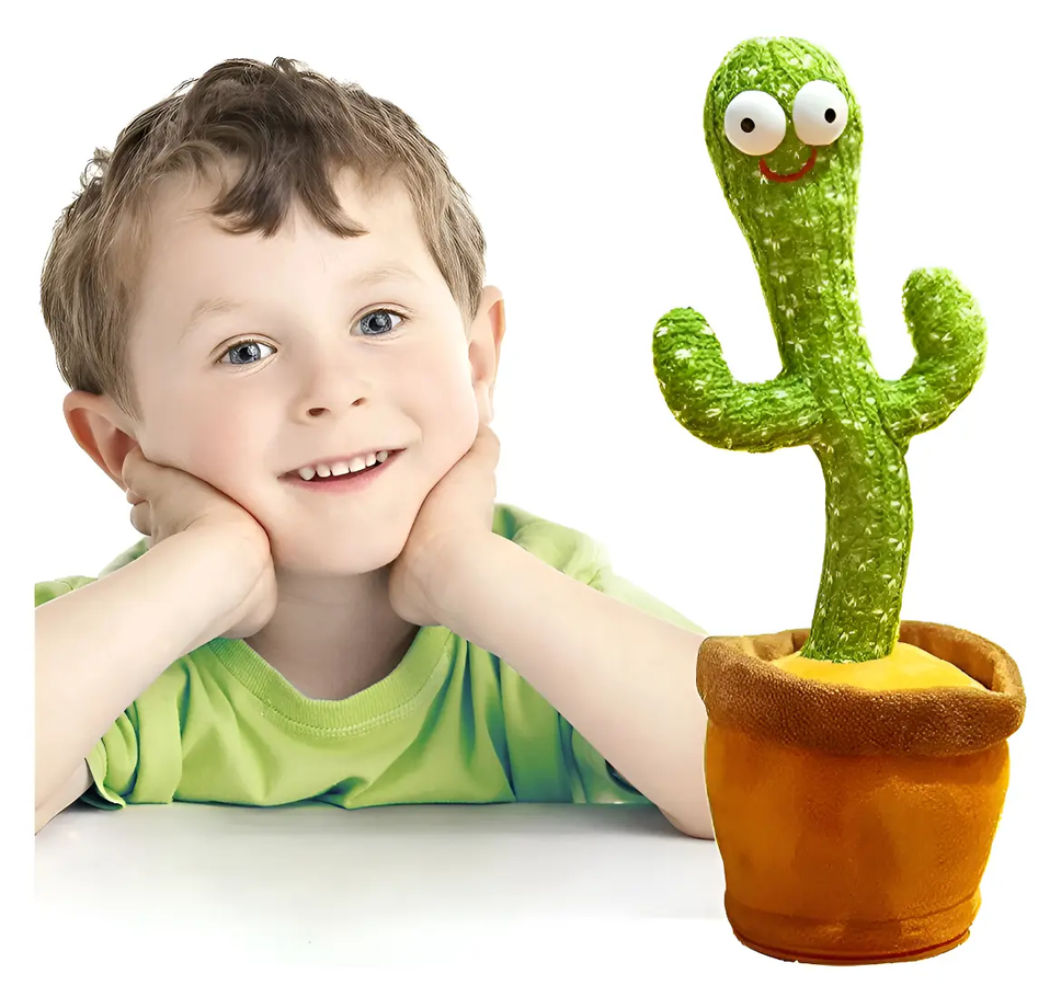 Cactus Bailarín Recargable Imita Voces + Canciones Incluidas