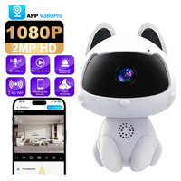 Cámara En Forma De Gato Con Visión Nocturna Wifi Y Micrófono