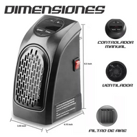Calentador De Ambiente Portáti Handy Heater + Control Remoto