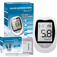 Kit De Glucometro Digital Con 50 Tiras y 50 Lancetas Portatil