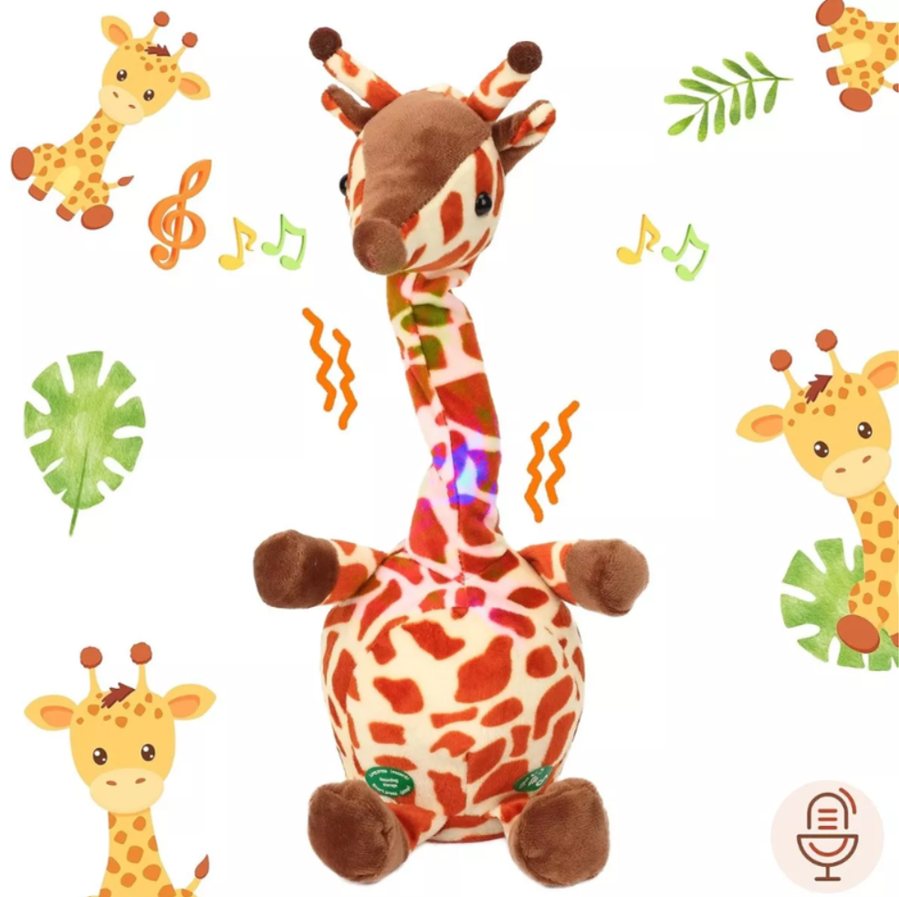 Muñeco Bailarín Diseño Jirafa Canta Baila Repite Recargable