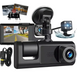 Cámara Carro Dash Cam 1080P Hd 3 Lentes Camara Vehicular Dvr