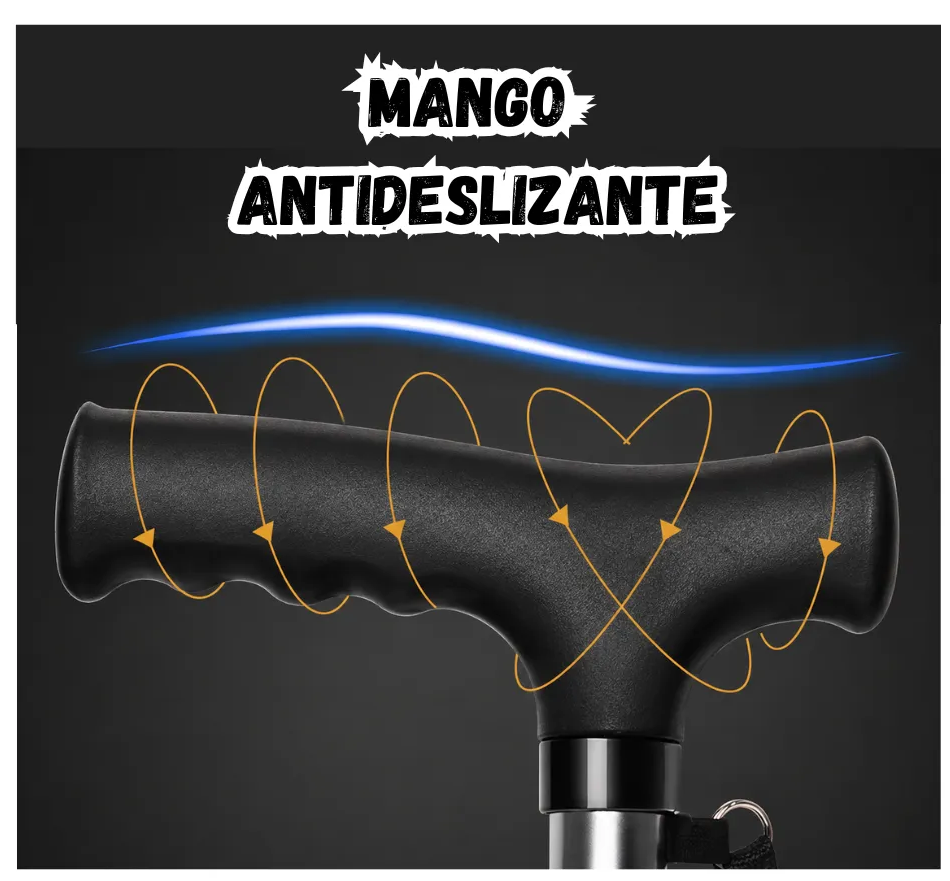 Bastón Con Silla Plegable 2 En 1 Ajustable Antideslizante