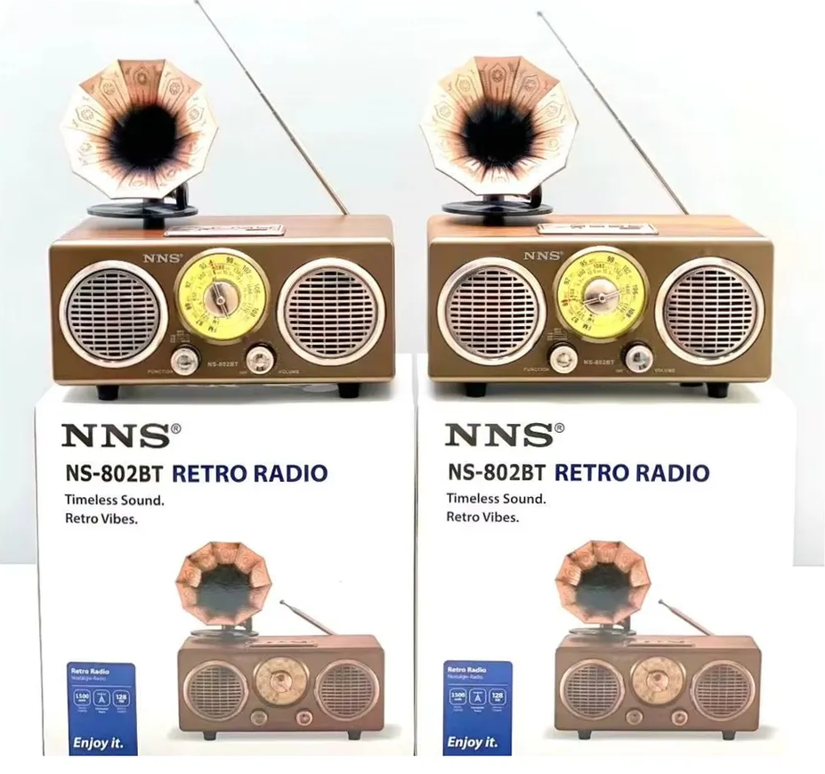 Radio Vintage Nns Ns-802bt Bluetooth Am Fm Sw Recargable