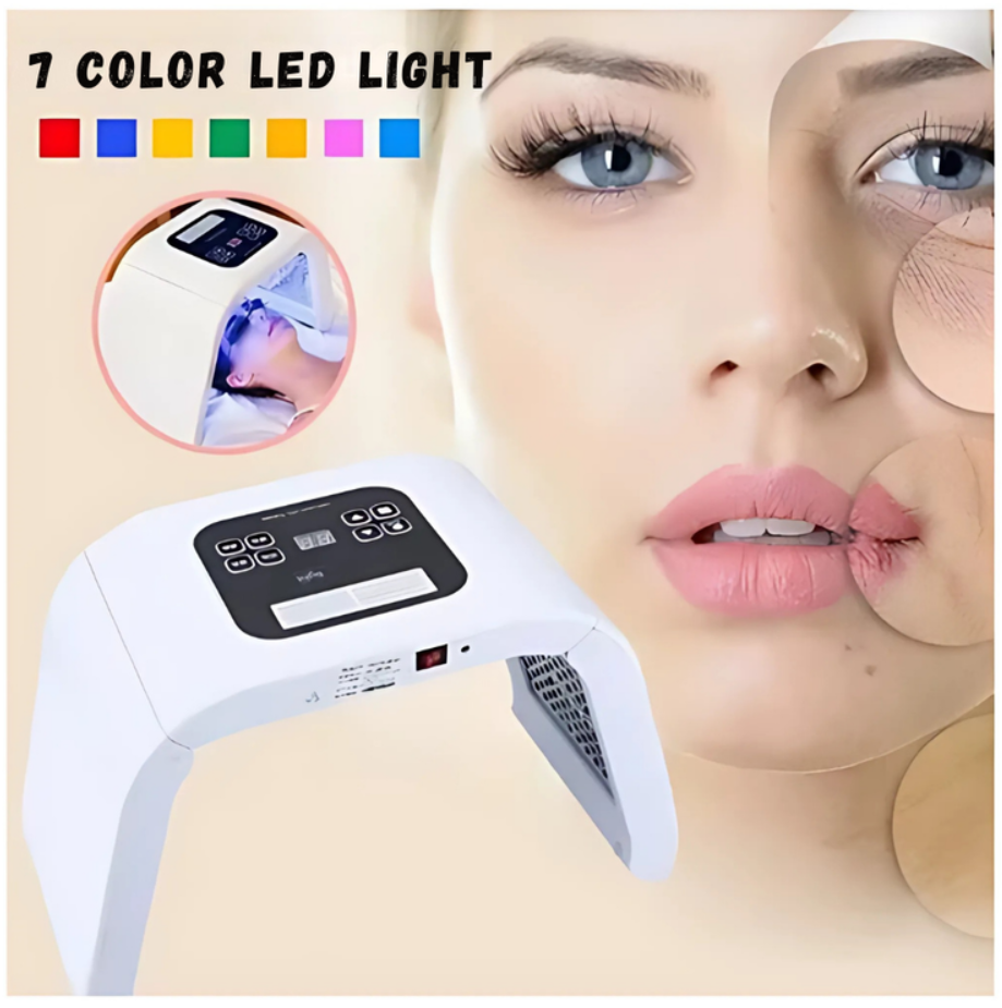 Lámpara LED Fototerapia Facial 7 Colores Tratamiento Gafas