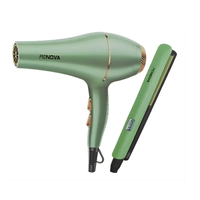 Kit 2en1 Secador + Plancha Profesional Aguacate Brillo 3D