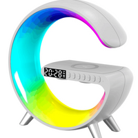 Lampara De Noche Inteligente Luz Led Rgb Bluetooth Carga Qi