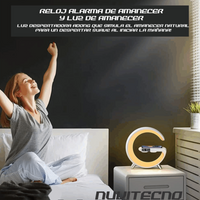 Lampara De Noche Inteligente Luz Led Rgb Bluetooth Carga Qi
