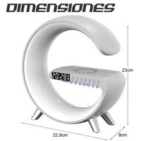 Lampara De Noche Inteligente Luz Led Rgb Bluetooth Carga Qi
