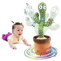 Cactus Bailarín Recargable Imita Voces + Canciones Incluidas