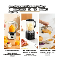 Licuadora Portatil De Tres Cuchillas Recargable Pantalla Digital 1000 ml