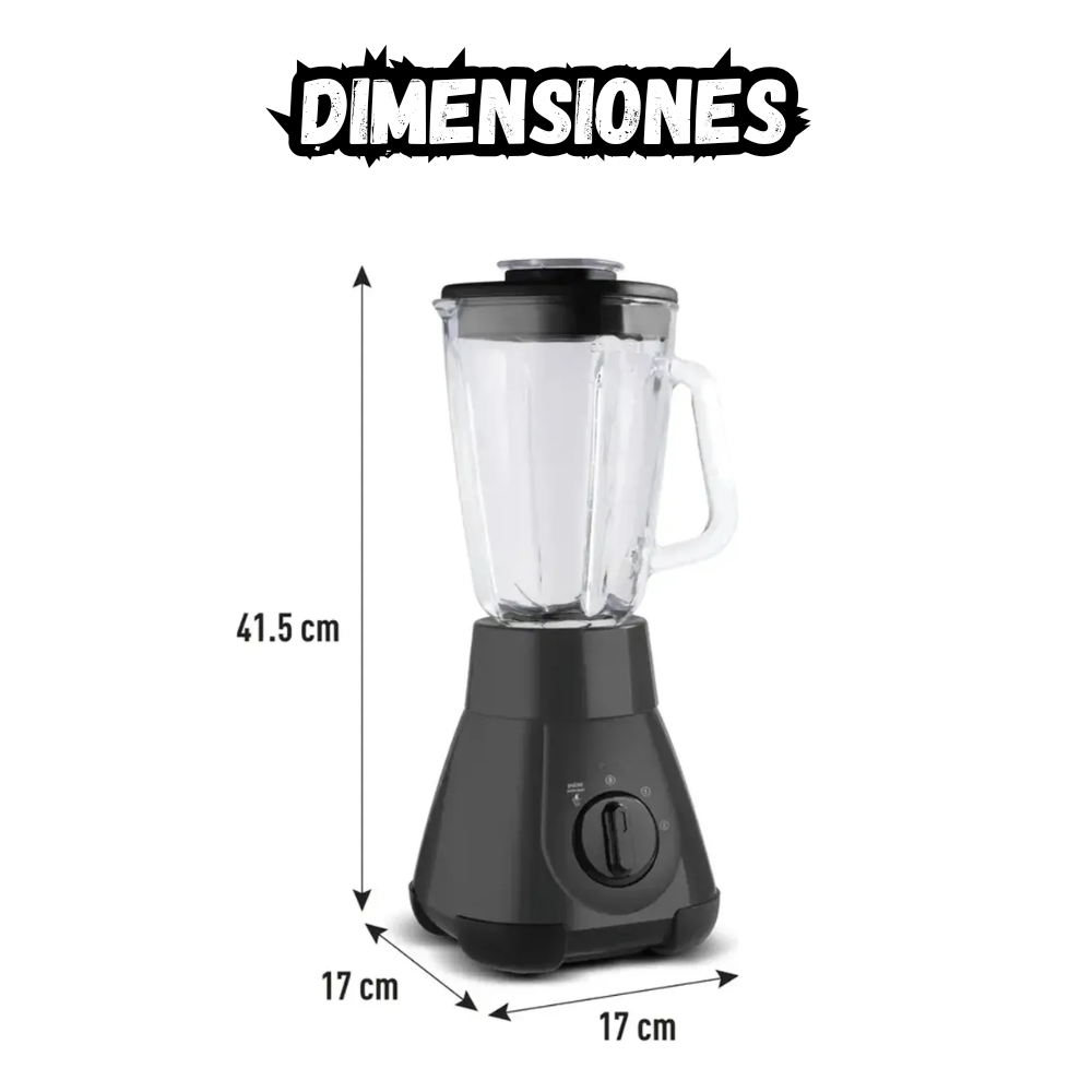 Licuadora De Vidrio Powermix 2 Velocidades + Pulso 2Lts Blanca