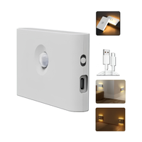 Luz  Led Inteligente De Pared Con Sensor De Movimiento Recargable Usb
