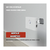 Luz  Led Inteligente De Pared Con Sensor De Movimiento Recargable Usb