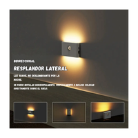 Luz  Led Inteligente De Pared Con Sensor De Movimiento Recargable Usb