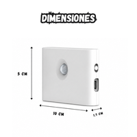 Luz  Led Inteligente De Pared Con Sensor De Movimiento Recargable Usb
