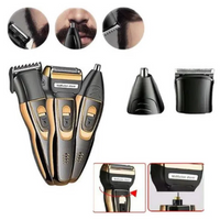 Afeitadora Recargable 3 En 1 Barba, Nariz, Peluquera Gm-595