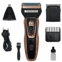 Afeitadora Recargable 3 En 1 Barba, Nariz, Peluquera Gm-595