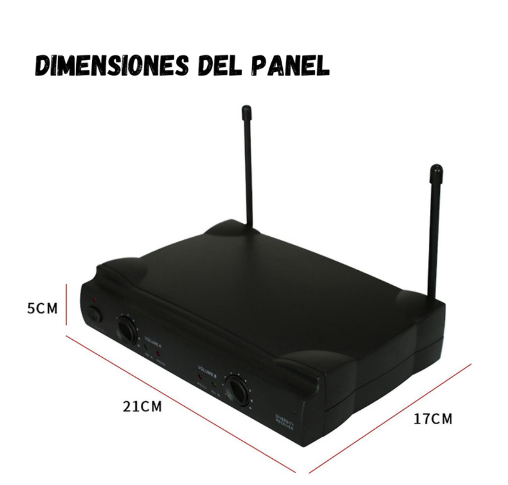 Kit Microfonos Inalambricos Wvngr Sm-58 Receptor Uhf Karaoke