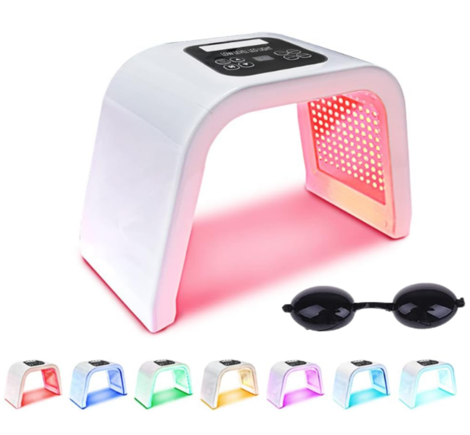 Lámpara LED Fototerapia Facial 7 Colores Tratamiento Gafas