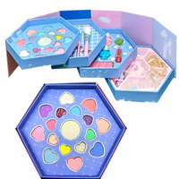Set De Maquillaje Sombras Para Niñas No Toxico Lavable Real