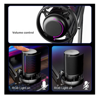 Micrófono USB RGB Gamer Con Brazo Para Streaming Pro