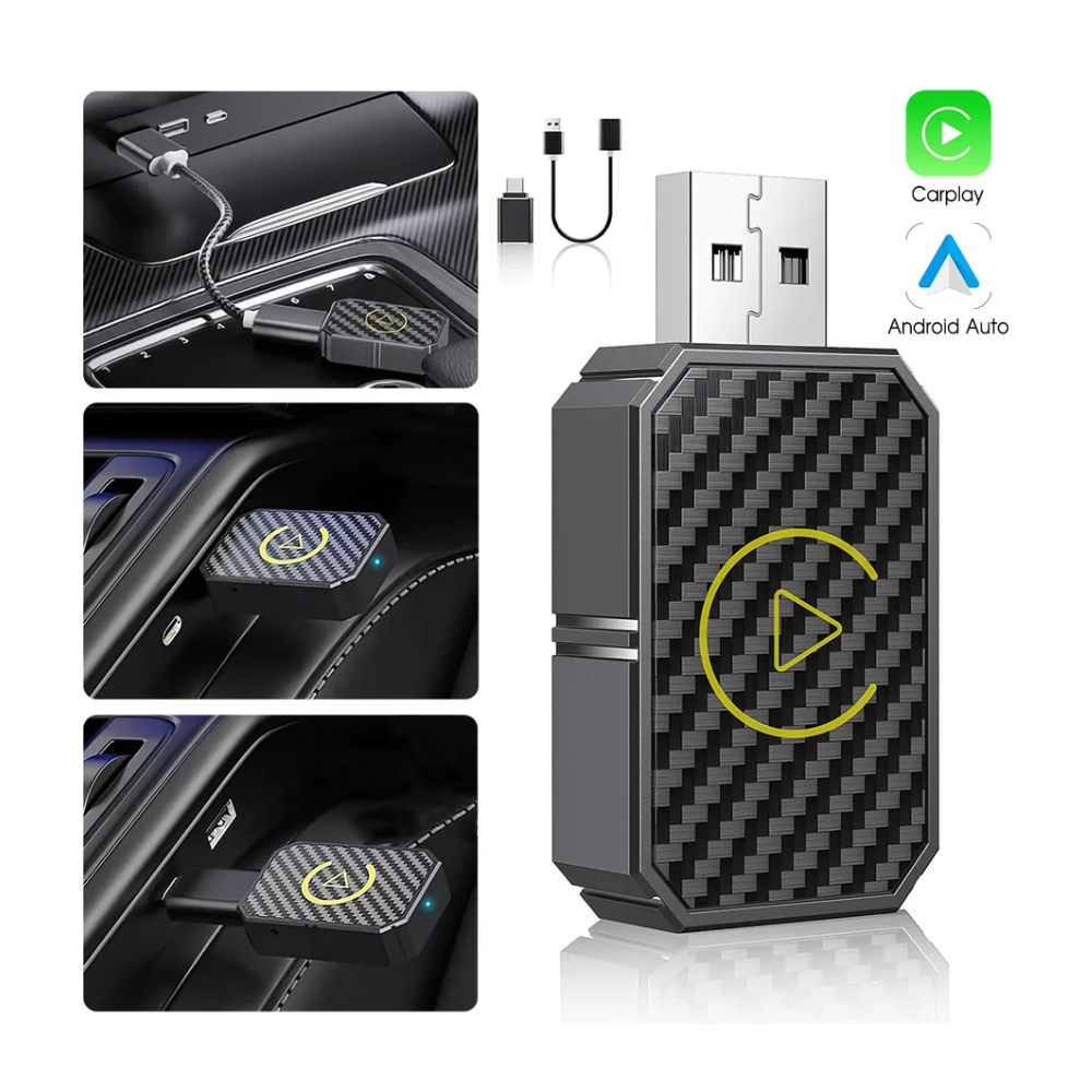Mini Adaptador Apple Carplay Y Android Auto Inalámbrico 2en1