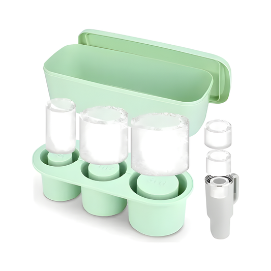 Molde cubos de  hielo de silicona compatible para termo stanley con tapa