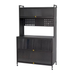Mueble Organizador Con Gabinetes, Ganchos y Ruedas Multifuncional 80CM