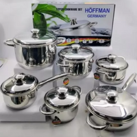 Bateria De Ollas Acero Quirurgico Hoffman Germany 12 Piezas