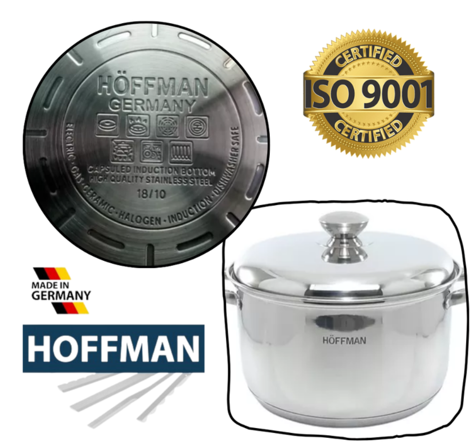 Bateria De Ollas Acero Quirurgico Hoffman Germany 12 Piezas