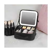 Organizador Cosméticos Profesional Espejo Led Espacios Ajustables