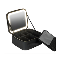 Organizador Cosméticos Profesional Espejo Led Espacios Ajustables