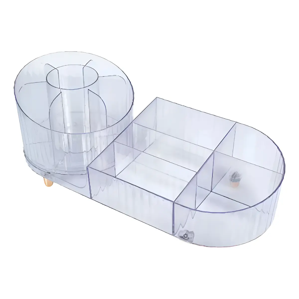 Organizador De Maquillaje 360° Acrilico Con Compartimientos
