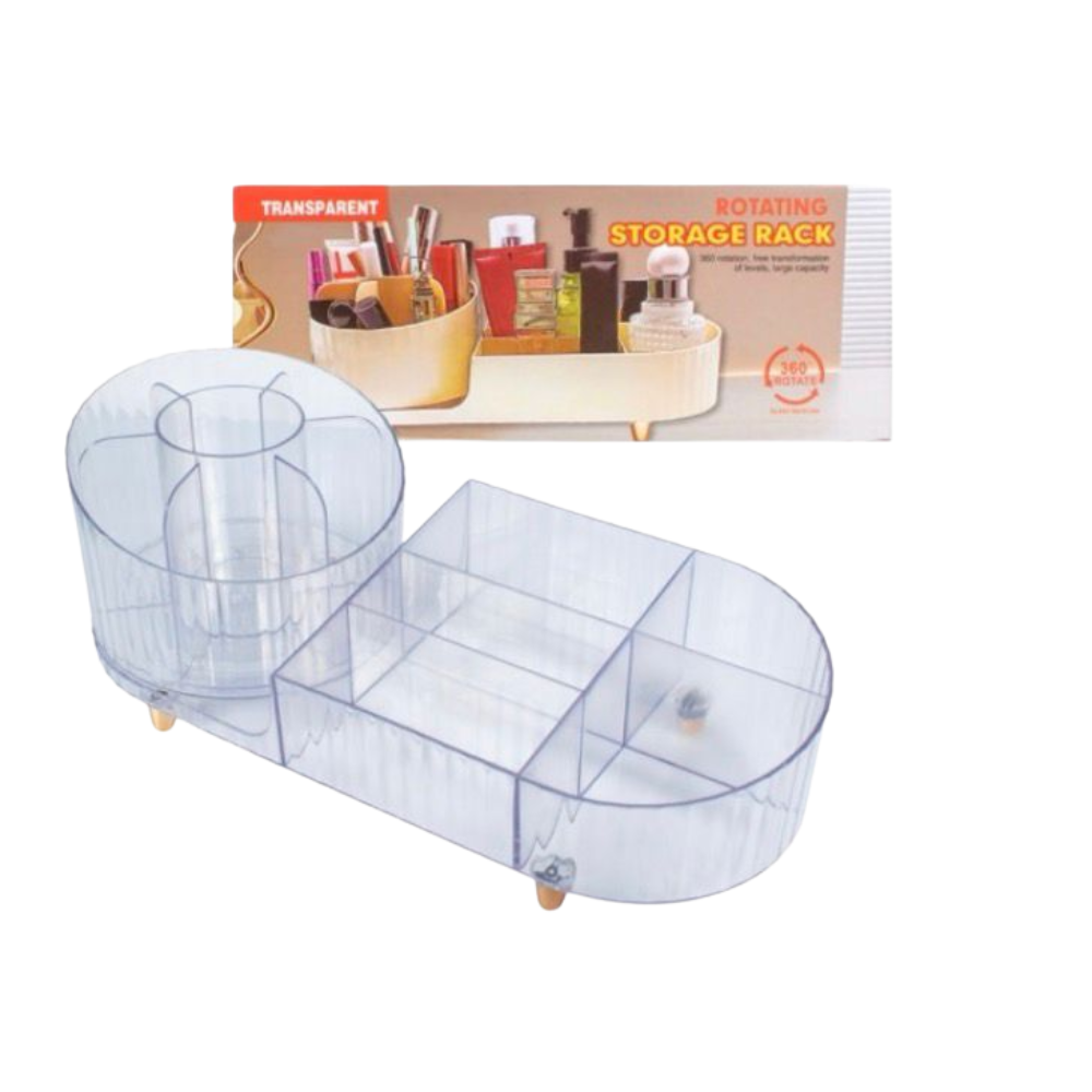 Organizador De Maquillaje 360° Acrilico Con Compartimientos