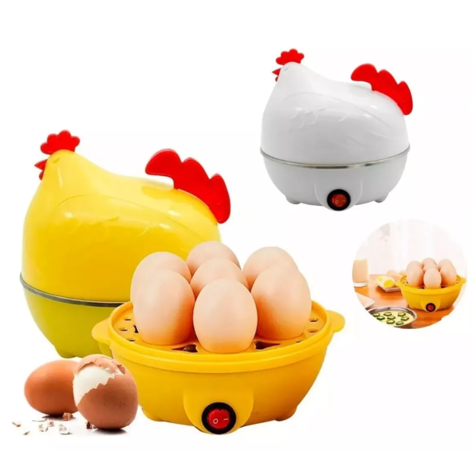 Hervidor De Huevos Eléctrico Gallina 6 Huevos Color Amarillo
