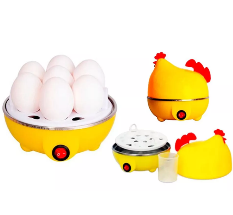 Hervidor De Huevos Eléctrico Gallina 6 Huevos Color Amarillo