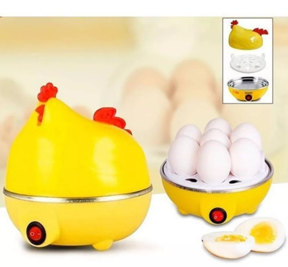 Hervidor De Huevos Eléctrico Gallina 6 Huevos Color Amarillo