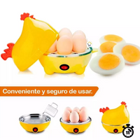 Hervidor De Huevos Eléctrico Gallina 6 Huevos Color Amarillo