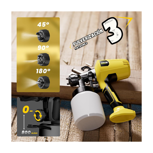 Pistola Pulverizadora De Pintura  Electrica Boquilla Multidireccional 360°