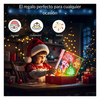 Pizarra Mágica Acrílico Led Con Luz + 7 Plumones Borrables