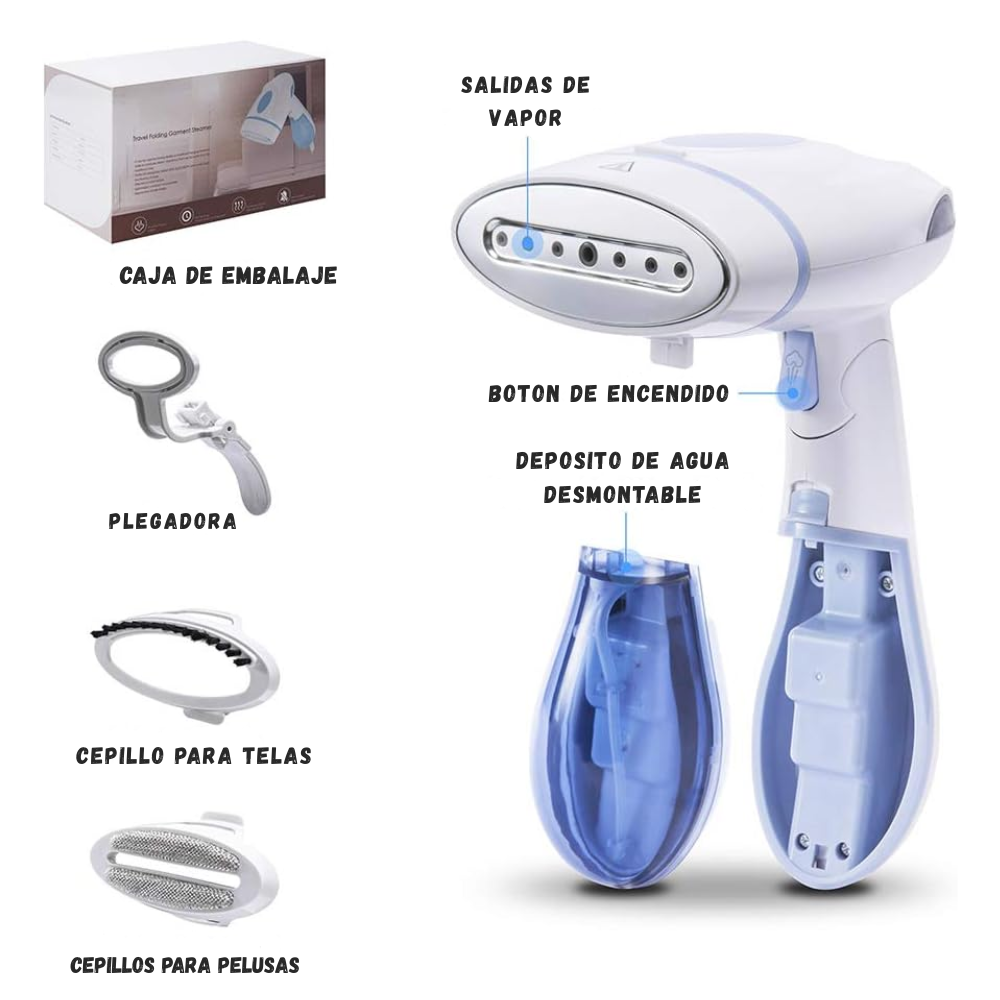 Plancha De Ropa a Vapor Vertical Portatil  Plegable 1500 W RH-71