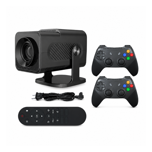 Proyector Portatil 1080p Con 2 Controles Gamer Y Control Remoto HDM AV