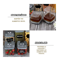 Recipiente Organizador Hermetico Set X7 Granos y Cereales