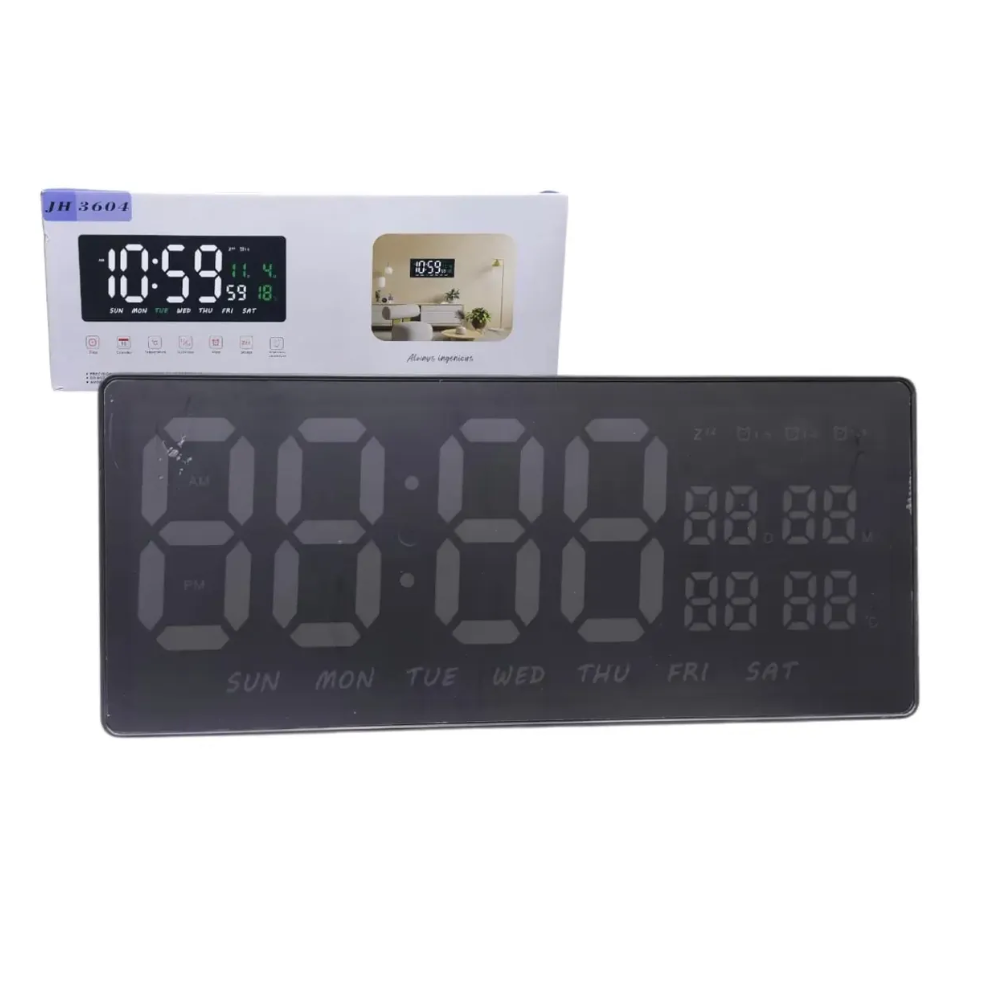 Reloj Candelario Digital LED Multicolor Moderno Pared y Escritorio