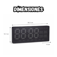 Reloj Candelario Digital LED Multicolor Moderno Pared y Escritorio