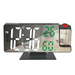 Reloj Despertador Digital Con Proyeccion 180° Pantalla Led