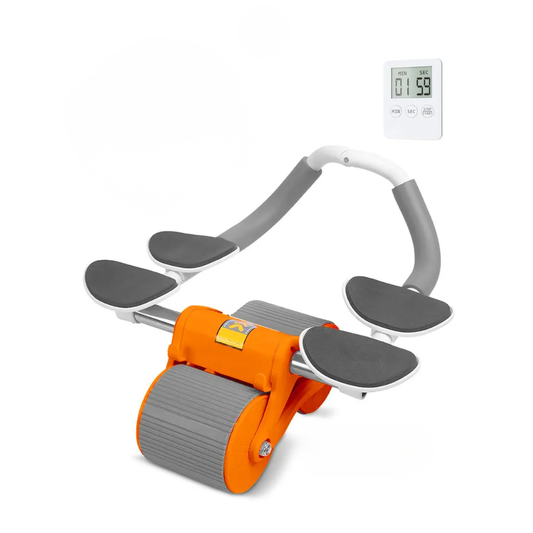 Rodillo Abdominal Doble Rueda Con Temporizador Ejercicio Casa