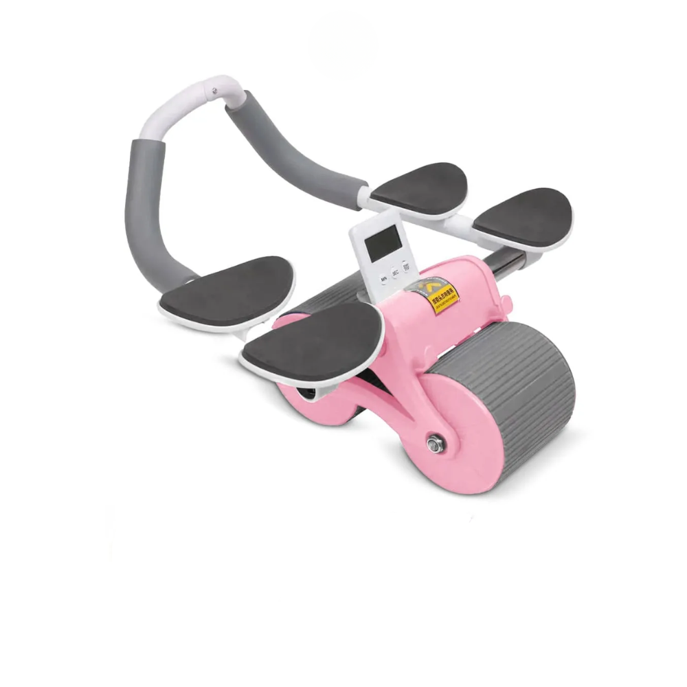 Rodillo Abdominal Doble Rueda Con Temporizador Ejercicio Casa